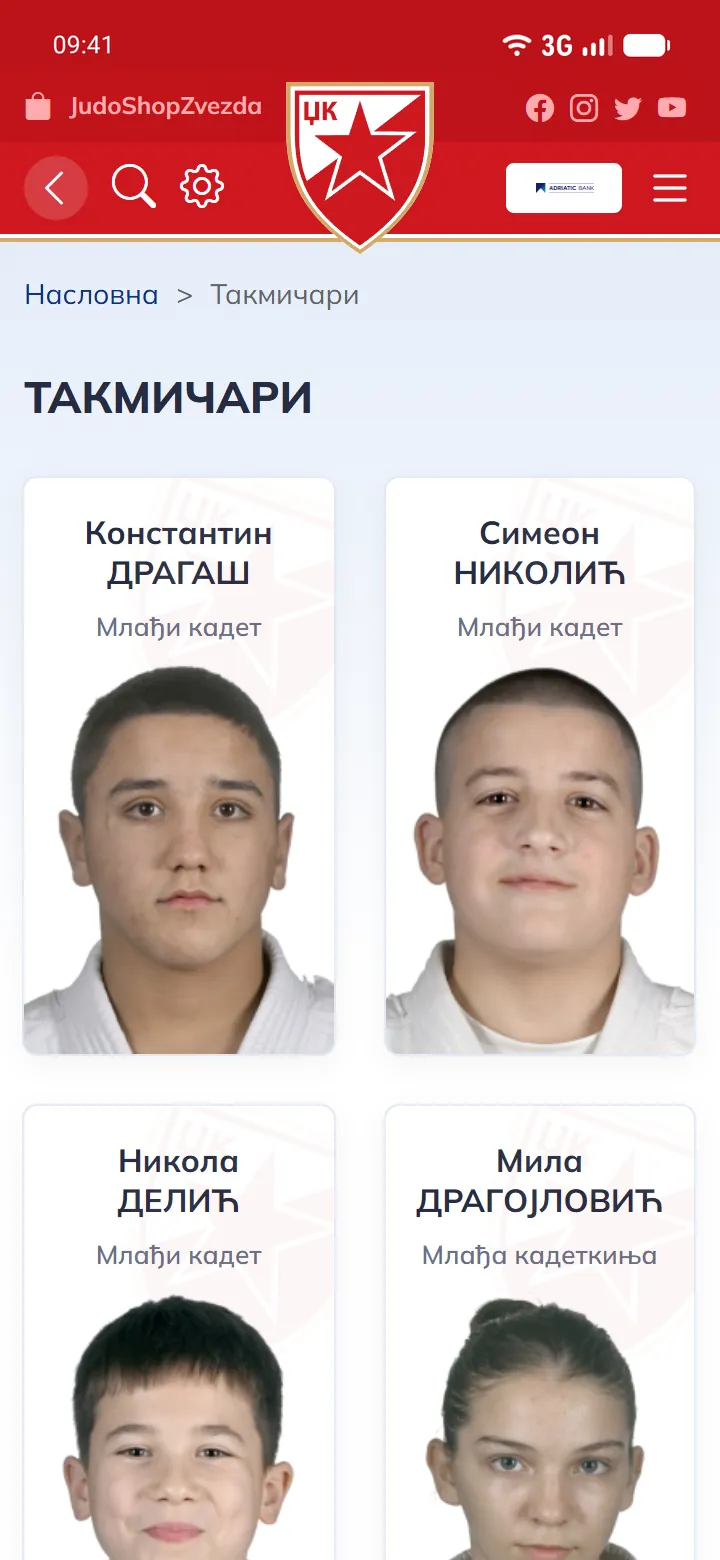 Профил сваког такмичара